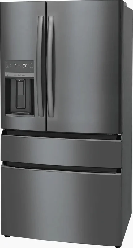 Frigidaire Gallery - 35.9 Inch 21.5 cu. ft French Door Refrigerator in Black Stainless - GRMC2273CD Black Stainless