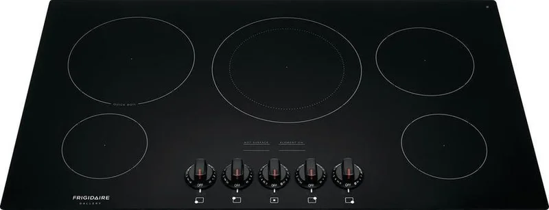 Frigidaire Gallery - 36.75 inch wide Electric Cooktop in Black - FGEC3648UB Black