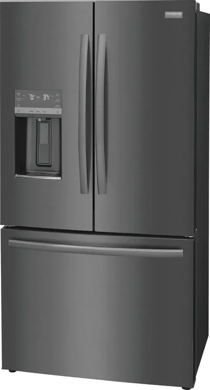 Frigidaire Gallery - 36 Inch 22.6 cu. ft French Door Refrigerator in Black Stainless - GRFC2353AD Black Stainless