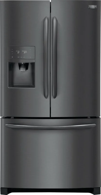 Frigidaire Gallery - 36 Inch 26.8 cu. ft French Door Refrigerator in Black Stainless - FGHB2868TD Black Stainless