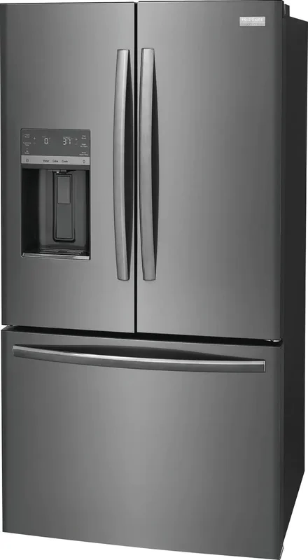Frigidaire Gallery - 36 Inch 27.8 cu. ft French Door Refrigerator in Black Stainless - GRFS2853AD Black Stainless