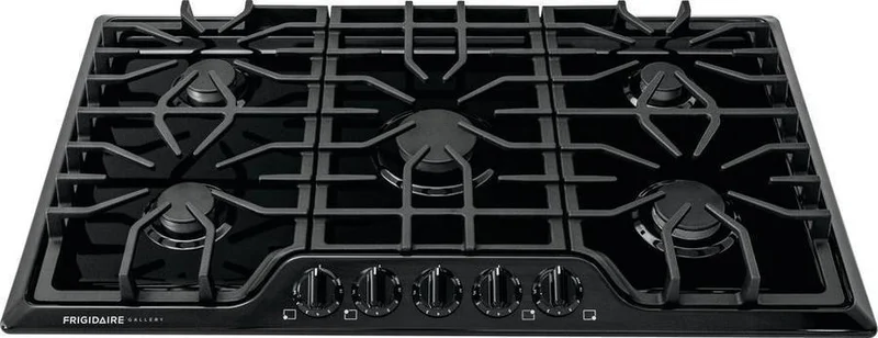 Frigidaire Gallery - 36 inch wide Gas Cooktop in Black Stainless - FGGC3645QB BLACK STAINLESS STEEL