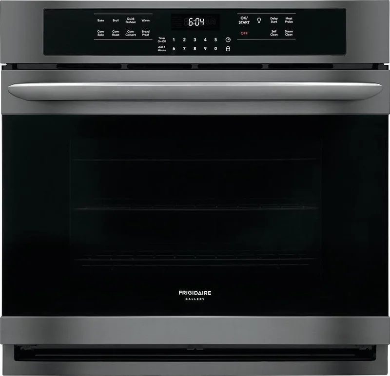 Frigidaire Gallery - 5.1 cu. ft Single Wall Oven in Black Stainless Steel - FGEW3066UD Black Stainless