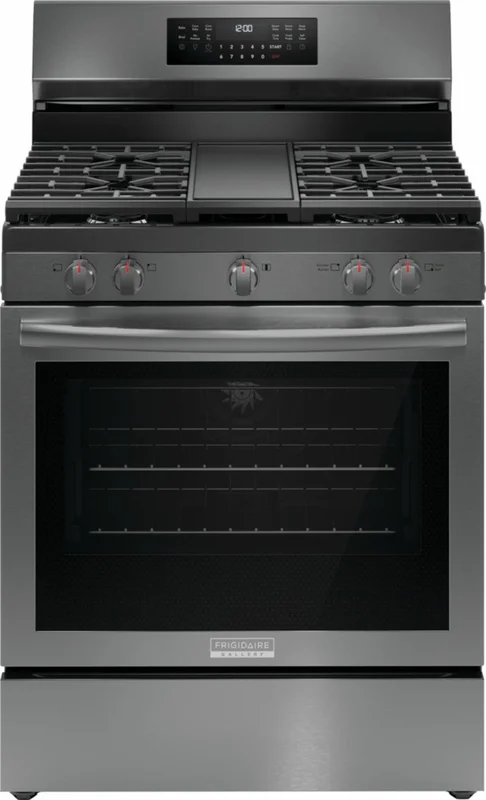 Frigidaire Gallery - 5.3 cu. ft Gas Range in Black Stainless - GCRG3060BD Black Stainless