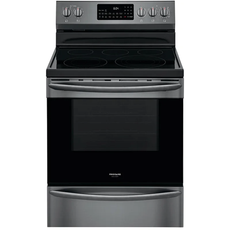 Frigidaire Gallery - 5.7 cu. ft Electric Range in Black Stainless - GCRE306CAD Black Stainless