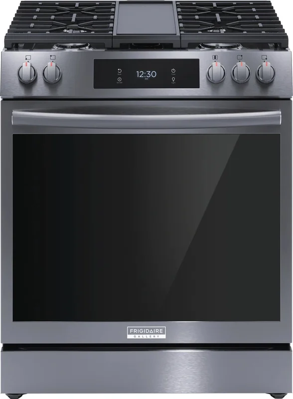 Frigidaire Gallery - 6 cu. ft Gas Range in Black Stainless - GCFG3060BD Black Stainless