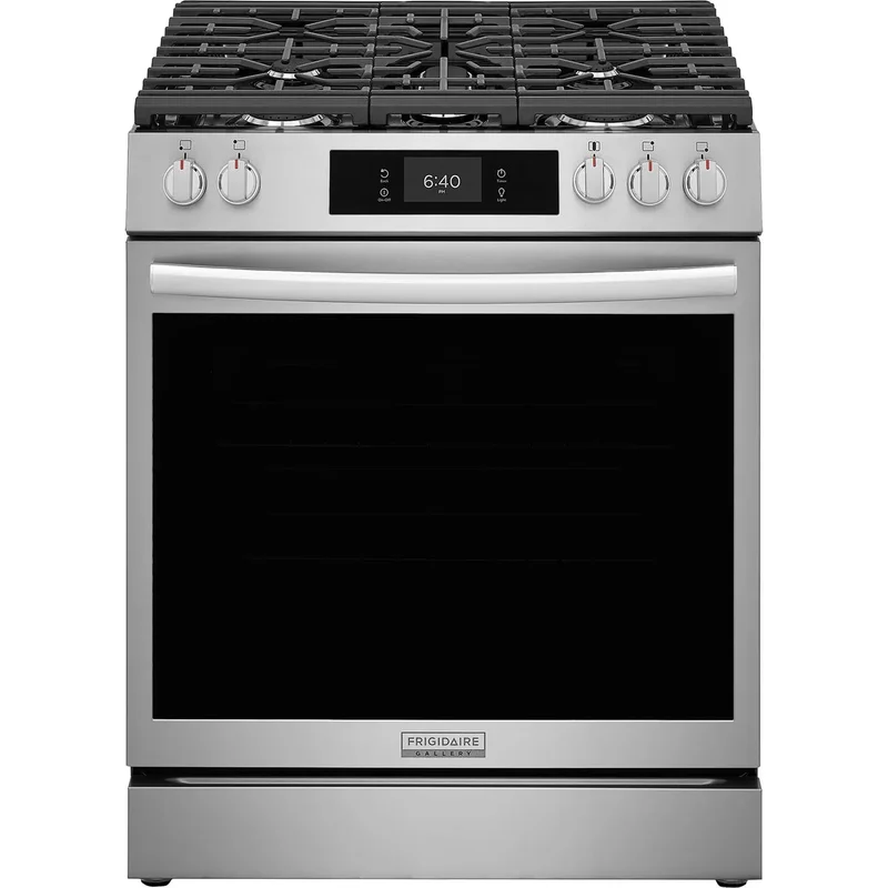 Frigidaire Gallery - 6 cu. ft Gas Range with Stone-Baked Pizza in Stainless - GCFG3070BF Stainless