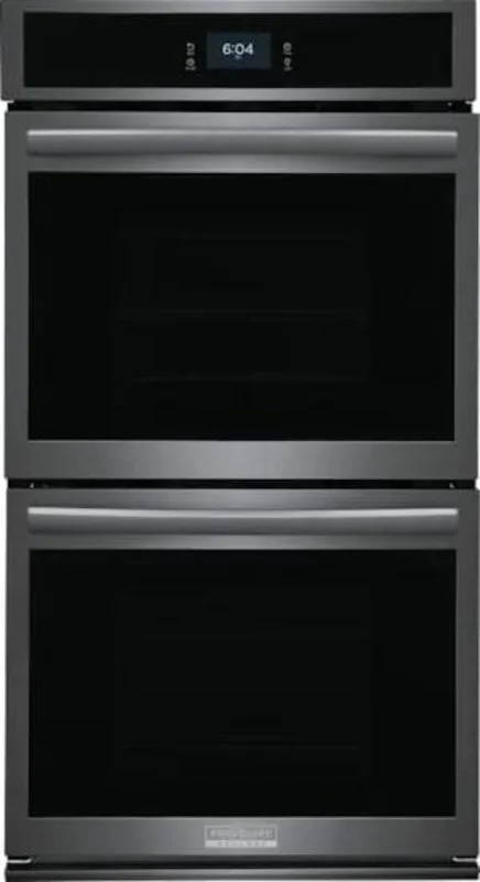 Frigidaire Gallery - 7.6 cu. ft Double Wall Oven in Black Stainless - GCWD2767AD Black Stainless