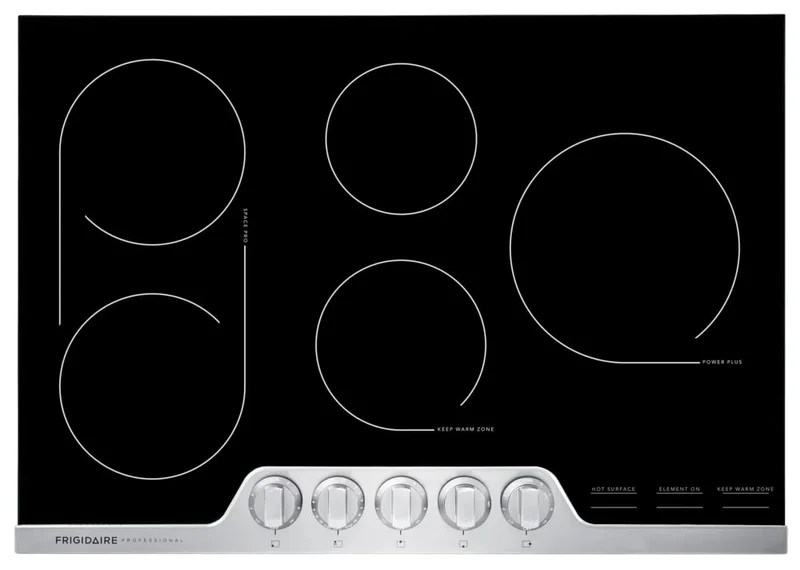 Frigidaire Professional - 30.75 inch wide Electric Cooktop in Stainless - FPEC3077RF Stainless