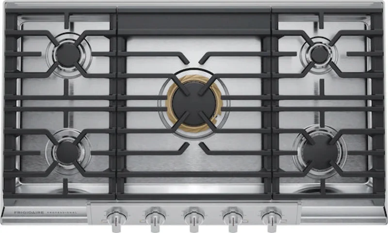 Frigidaire Professional - 36 Inch Gas Cooktop in Stainless - PCCG3680AS Stainless
