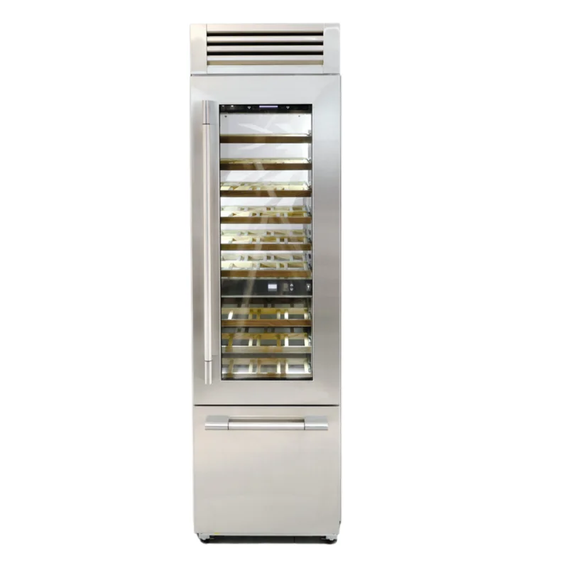 Fulgor - 24 Inch 54 Bottles cu. ft Wine Fridge Refrigerator in Stainless - F7PBW24S1-R Stainless