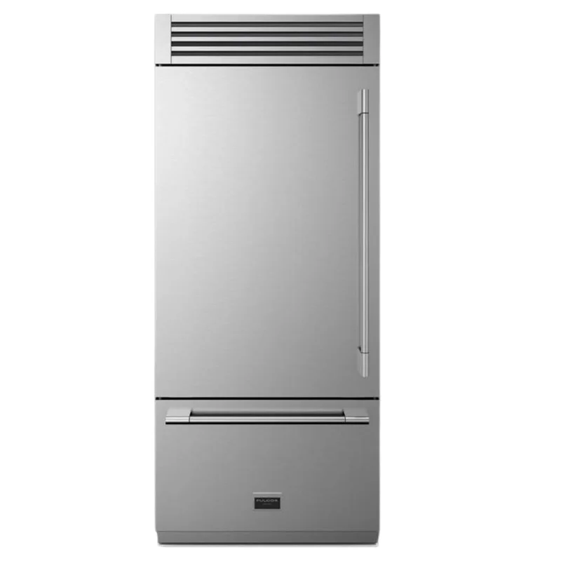 Fulgor - 36 Inch 18.5 cu. ft Bottom Mount Refrigerator in Stainless - F7PBM36S2-L Stainless