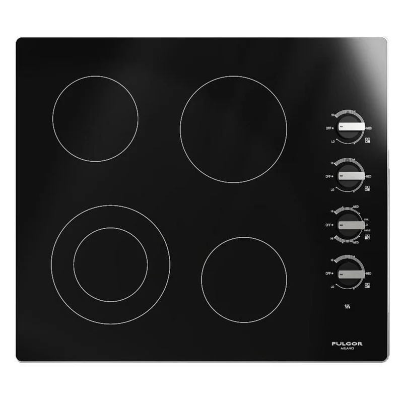 Fulgor Milano - 24.3 inch wide Electric Cooktop in Black - F3RK24S2 Black