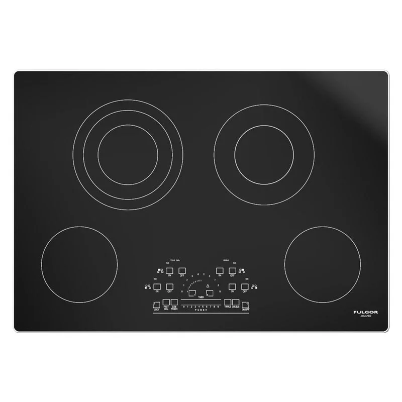 Fulgor Milano - 30.4 inch wide Electric Cooktop in Black - F6RT30S2 Black