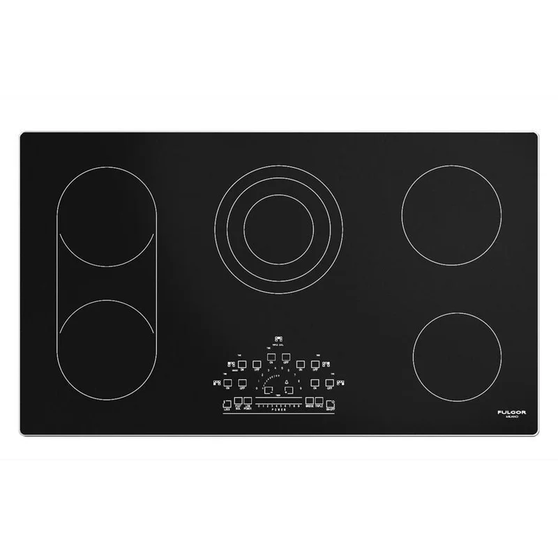 Fulgor Milano - 36.2 inch wide Electric Cooktop in Black - F6RT36S2 Black