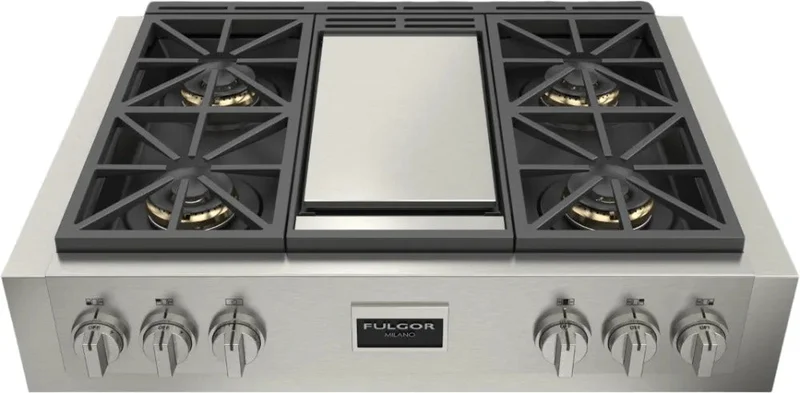 Fulgor Milano - 36 Inch Gas Range Top in Stainless - F6GRT364GS1 Stainless