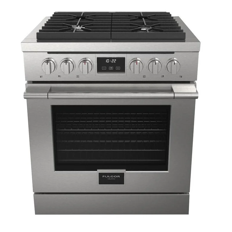 Fulgor Milano - 4.4 cu. ft  Gas Range in Stainless - F4PGR304S1 Stainless