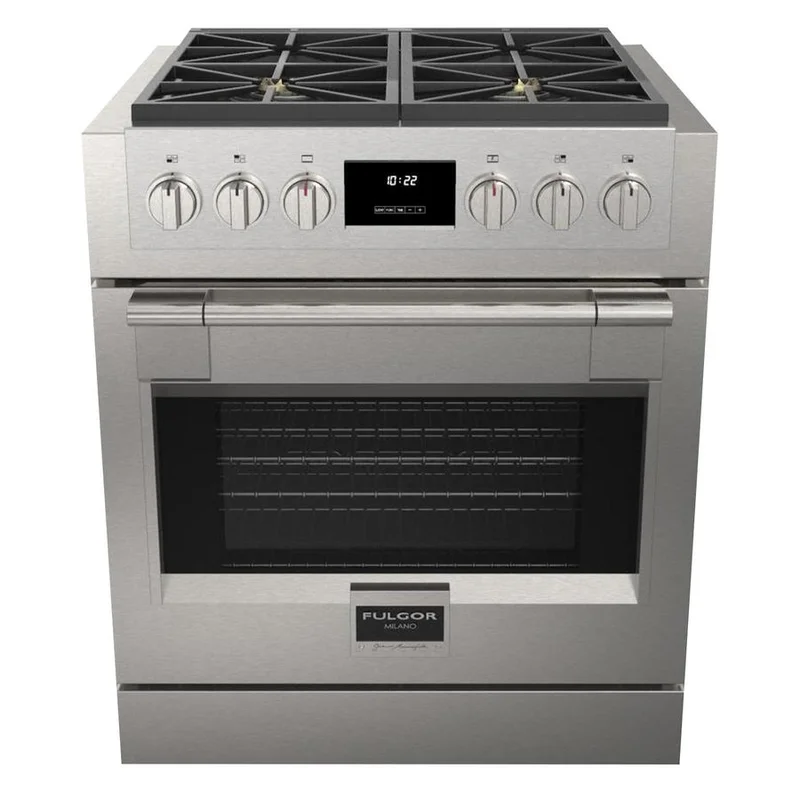 Fulgor Milano - 4.4 cu. ft  Gas Range in Stainless - F6PGR304S2 Stainless