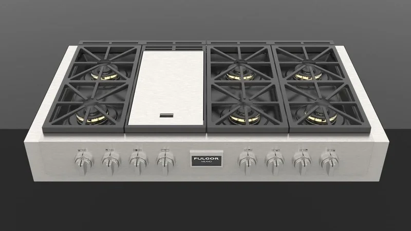 Fulgor Milano - 47.8 inch wide Gas Cooktop in Stainless - F6GRT486GS1 Stainless
