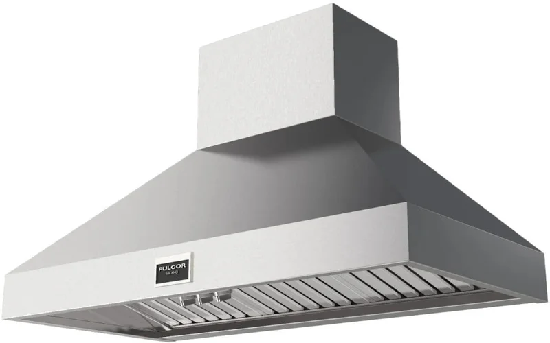 Fulgor Milano - 48 Inch 1000 CFM Wall Mount and Chimney Range Vent in Stainless - F6PC48DS1 Stainless