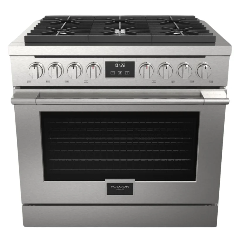 Fulgor Milano - 5.2 cu. ft  Gas Range in Stainless - F4PGR366S2 Stainless