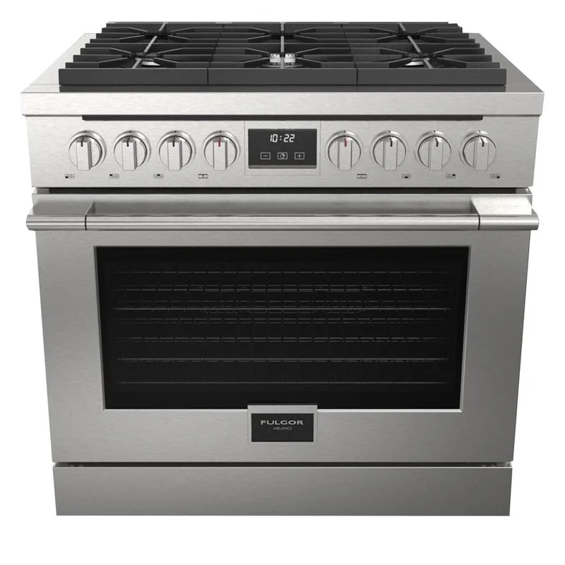 Fulgor Milano - 5.7 cu. ft Dual Fuel Range in Stainless - F4PDF366S1 Stainless