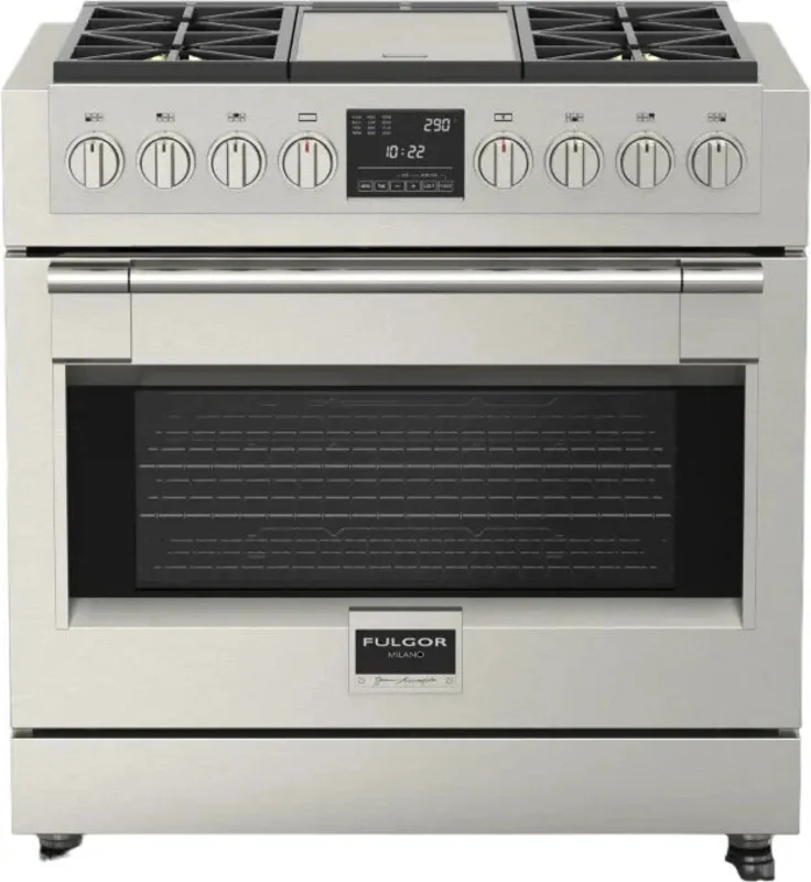 Fulgor Milano - 5.7 cu. ft Dual Fuel Range in Stainless - F6PDF364GS1 Stainless