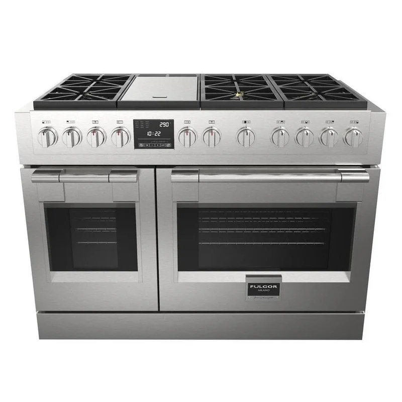 Fulgor Milano - 7.1 cu. ft Dual Fuel Range in Stainless - F6PDF486GS1 Stainless