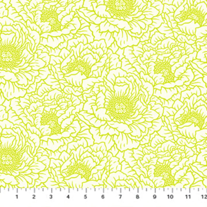 FULL BLOOM: Peony-Cream (1/4 Yard)