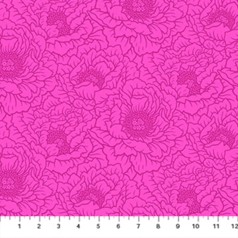 FULL BLOOM: Peony-Violet (1/4 Yard)