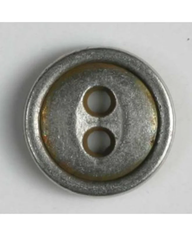 Full metal button 11mm-Antique Tin