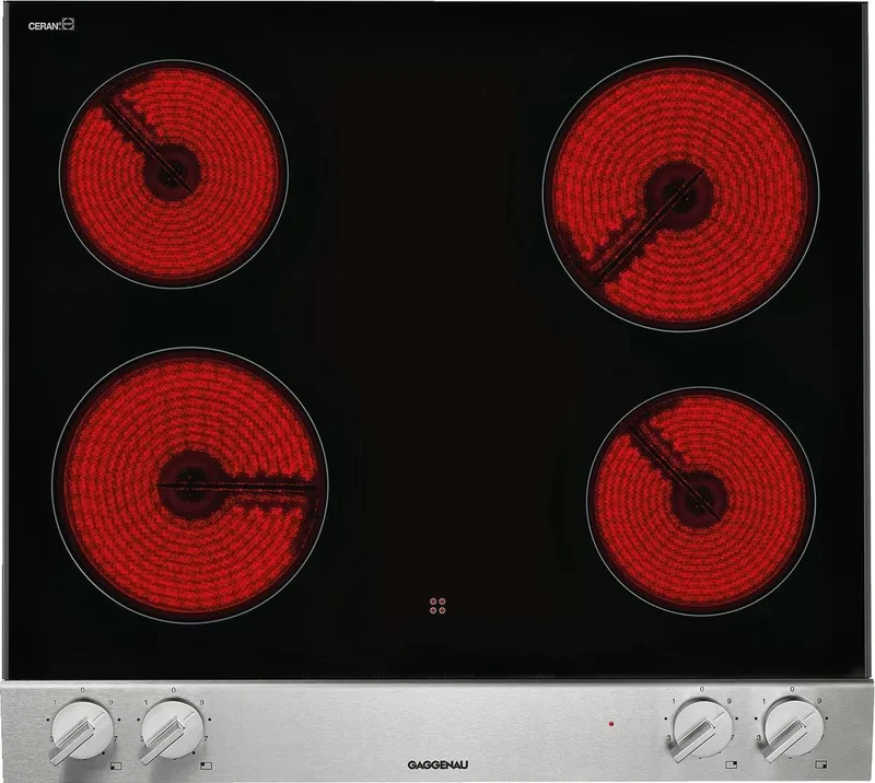Gaggenau - 22.8 inch wide Electric Cooktop in Black - VE260614 Black