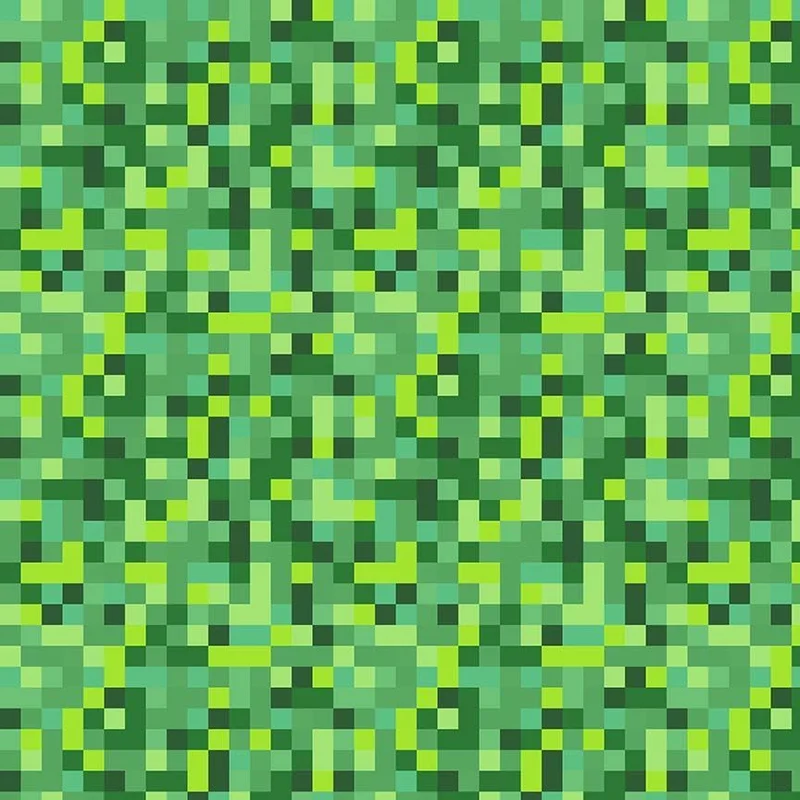 GAME OVER: Pixel Camo-Pine (1/4 Yard)