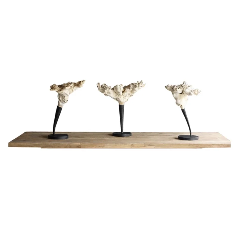 Gamma Proa Wood Statue, 16"L x 20"W x 24"H