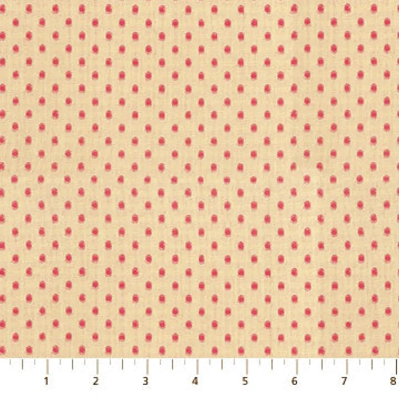 GARDEN VARIETY: Droplets-Rouge (1/4 Yard)