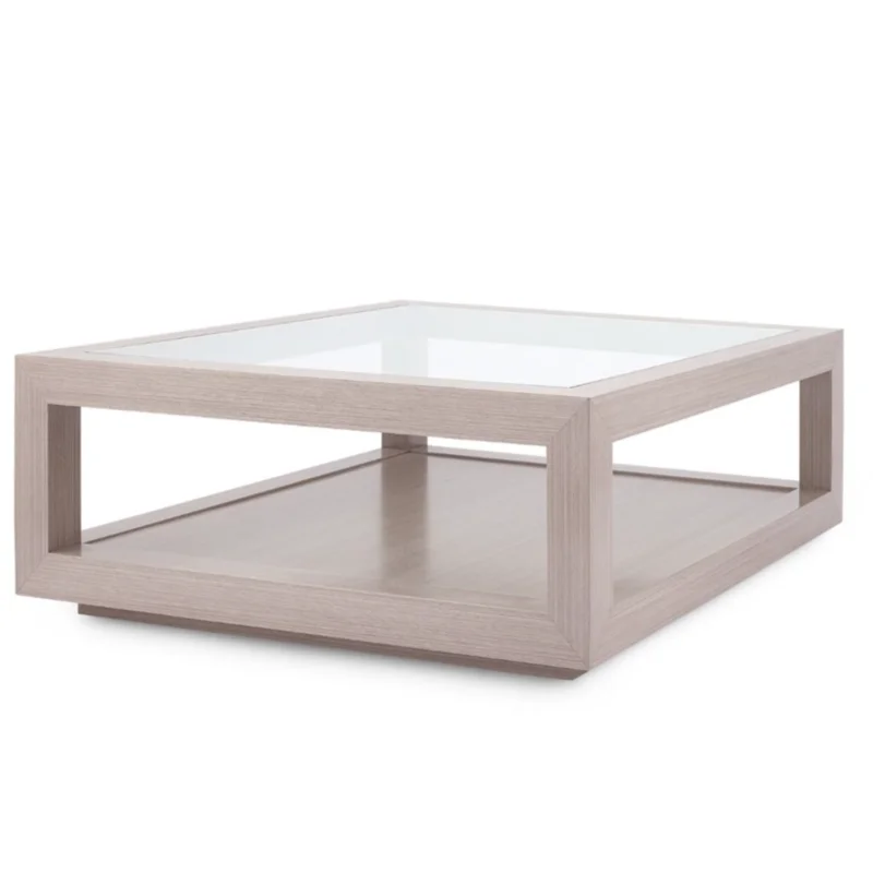 Gavin Large Square Coffee Table - Taupe Gray, 42"W x 42"D x 16.5"H