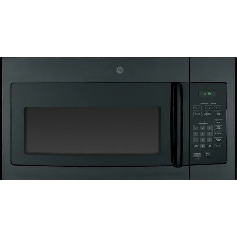 GE - 1.6 cu. Ft Over the range Microwave in Black - JVM1630BFC Black