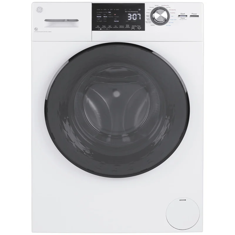 GE - 2.8 cu. Ft Front Load All-In-One Washer/Dryer in White - GFQ14ESSNWW White