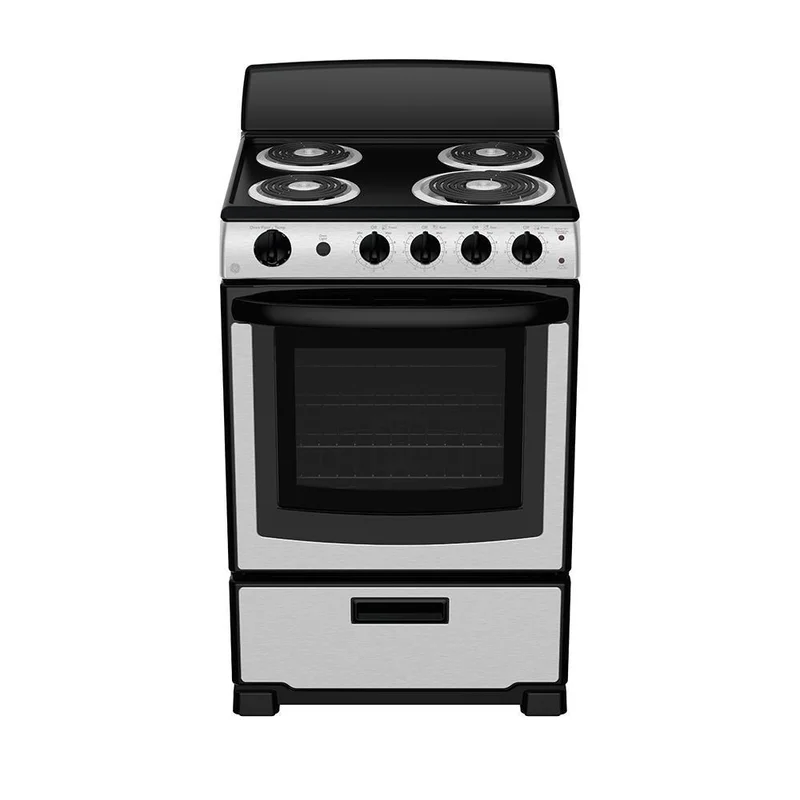 GE - 2.9 cu. ft Electric Range in Stainless - JCAS300RPSS Stainless