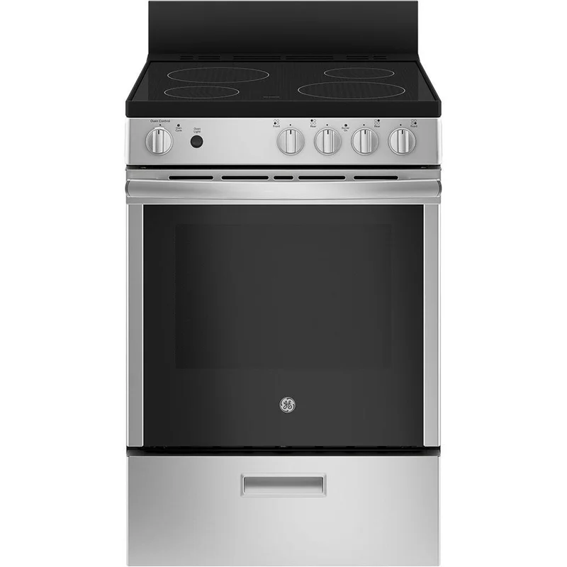 GE - 2.9 cu. ft Electric Range in Stainless - JCAS640RMSS Stainless