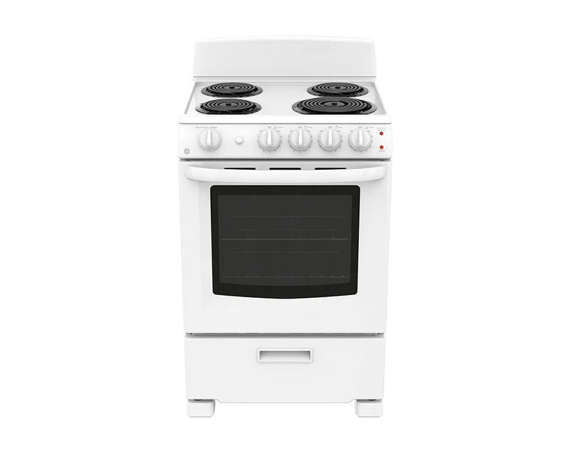 GE - 2.9 cu. ft Electric Range in White - JCAS300DMWW White