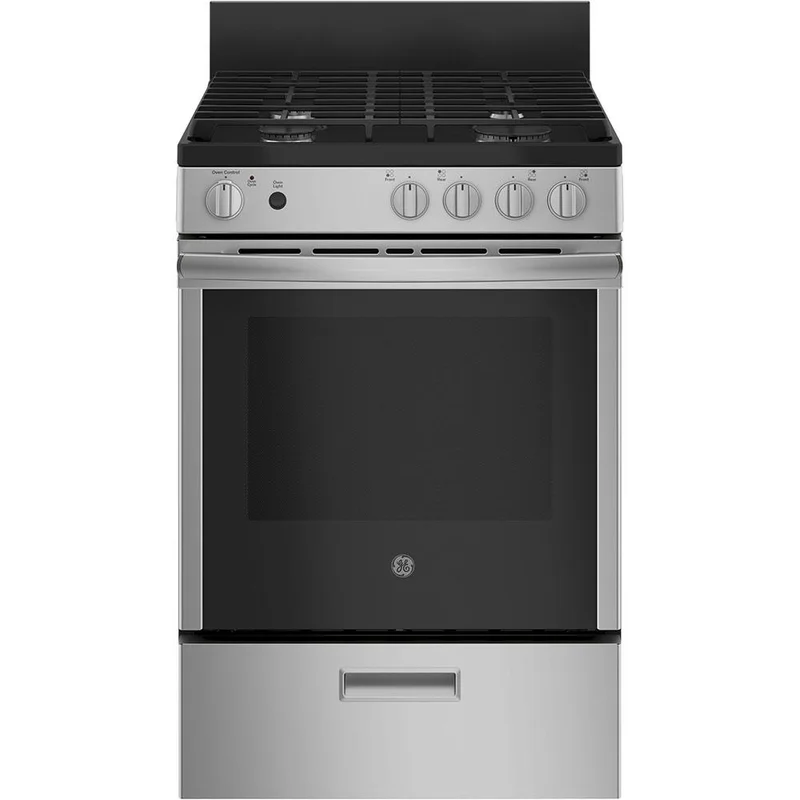 GE - 2.9 cu. ft  Gas Range in Stainless - JCGAS640RMSS Stainless