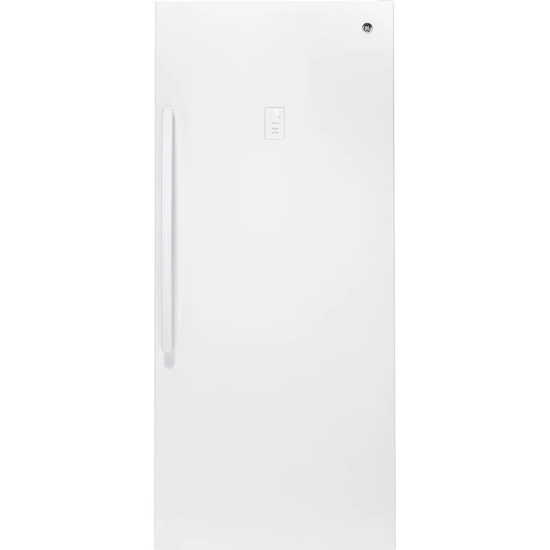 GE - 21.3 cu. Ft Upright Freezer in White - FUF21SMRWW White