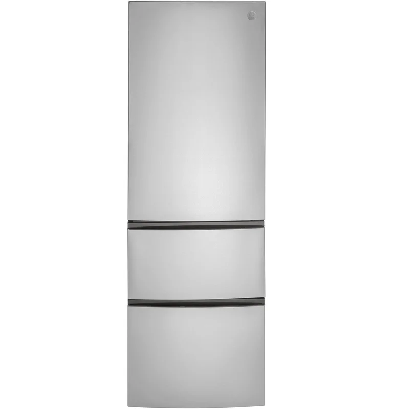 GE - 23.5 Inch 11.9 cu. ft Bottom Mount Refrigerator in Stainless - GLE12HSPSS Stainless