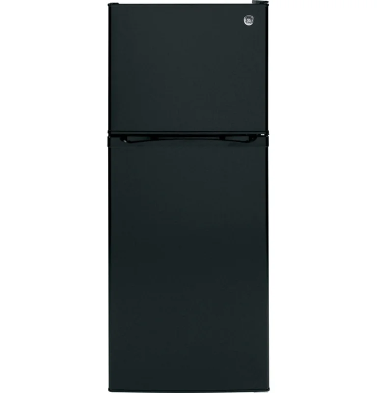 GE - 24 Inch 11.6 cu. ft Top Mount Refrigerator in Black - GPE12FGKBB Black