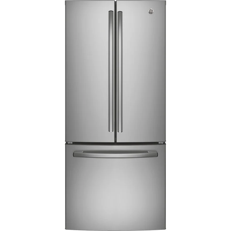 GE - 29.75 Inch 20.8 cu. ft French Door Refrigerator in Stainless - GNE21DSKSS Stainless