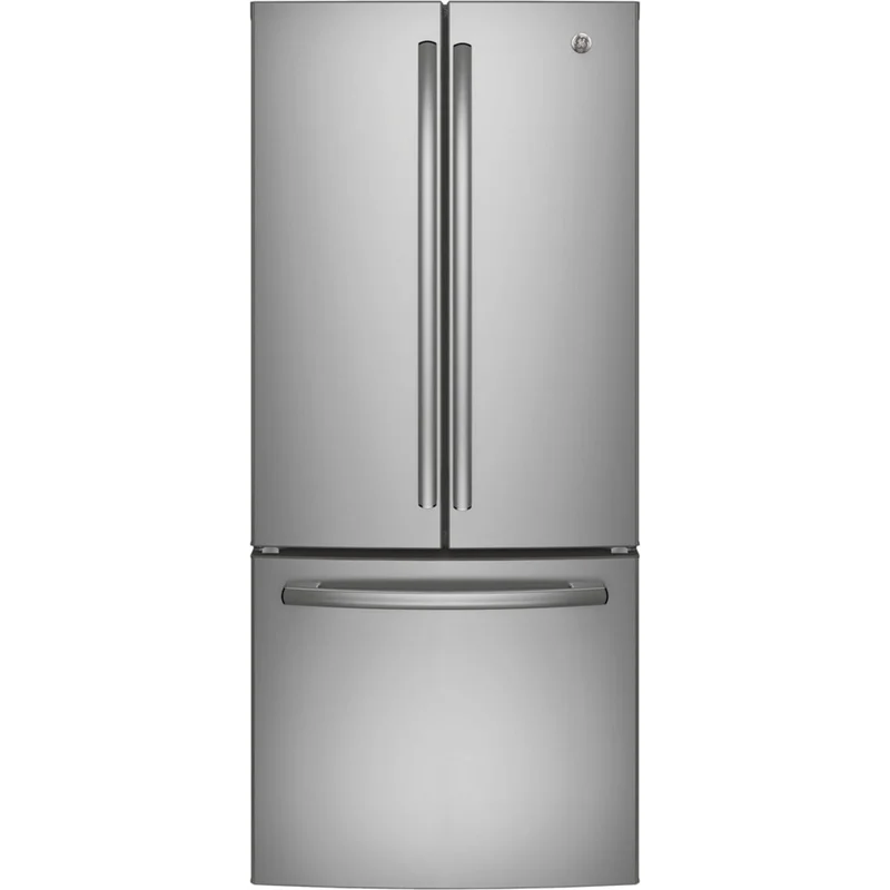 GE - 29.75 Inch 20.8 cu. ft French Door Refrigerator in Stainless - GNE21DYRKFS Stainless