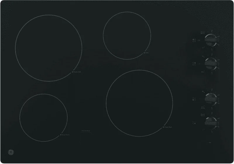 GE - 29.75 inch wide Electric Cooktop in Black - JP3030DJBB Black