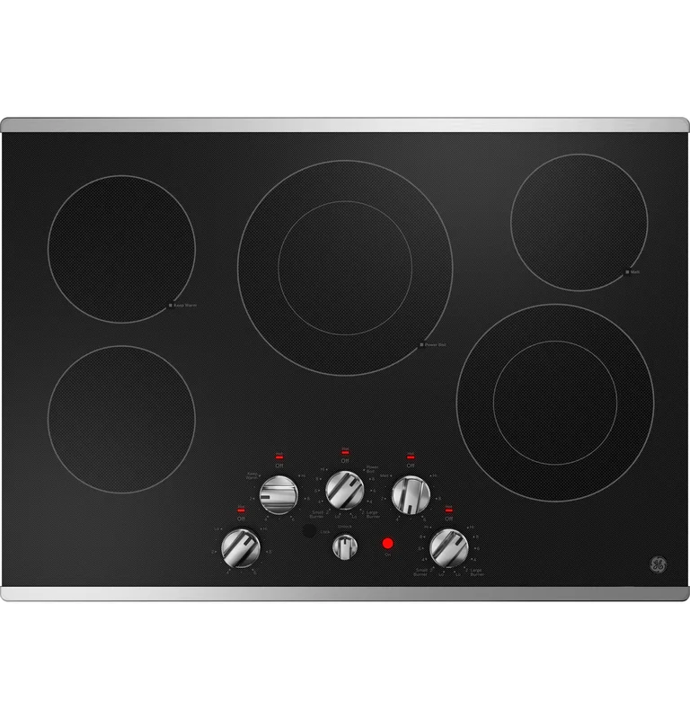 GE - 29.8 Inch Electric Cooktop in Stainless - JEP5030STSS Stainless