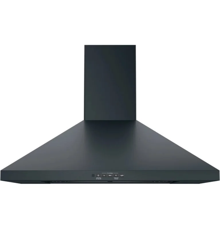 GE - 30 Inch 350 CFM Wall Mount and Chimney Range Vent in Black - JVW5301FJDSC Black